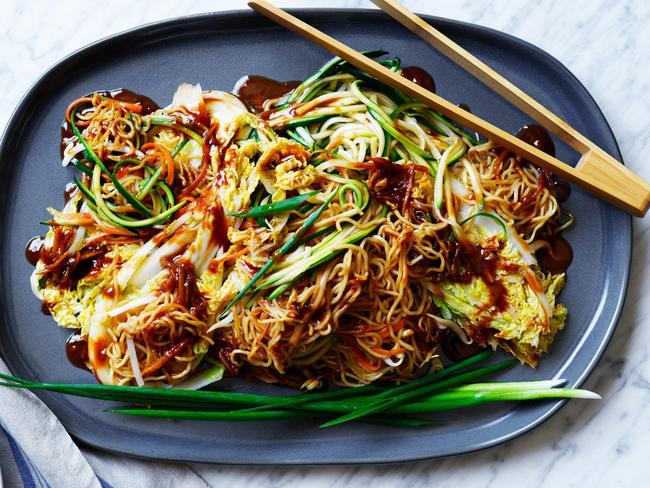 A traditional chow mein.