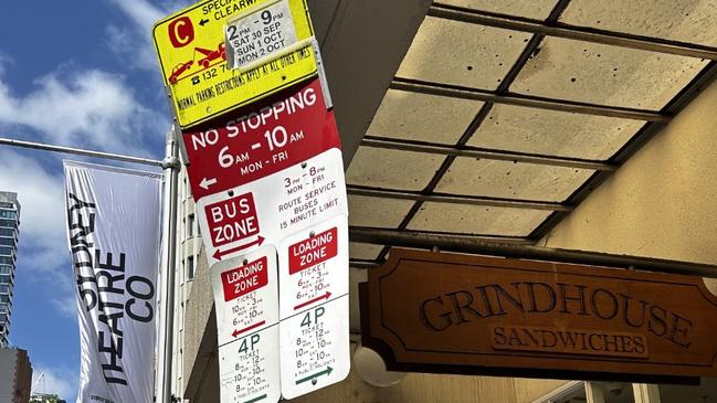 An absurdly complicated parking sign in Sydney’s CBD has sparked outrage from a motorist who had his car towed.