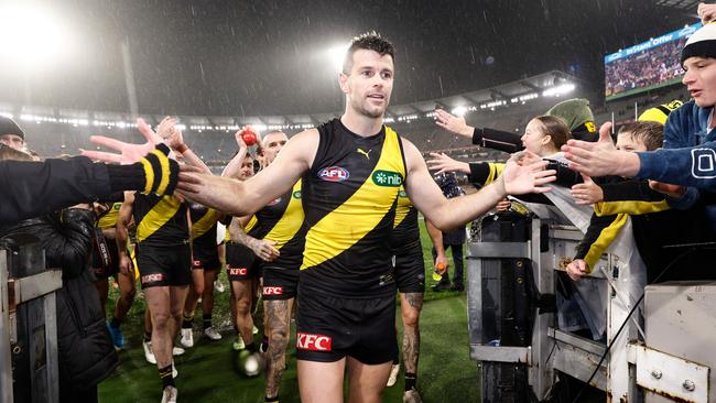 Trent Cotchin will end his glittering, triple-premiership career this year. Picture: Getty Images