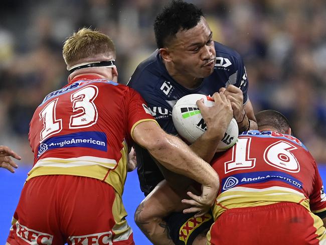 Kulikefu Finefeuiaki has left the Cowboys for the Dolphins. Picture: Ian Hitchcock/Getty Images