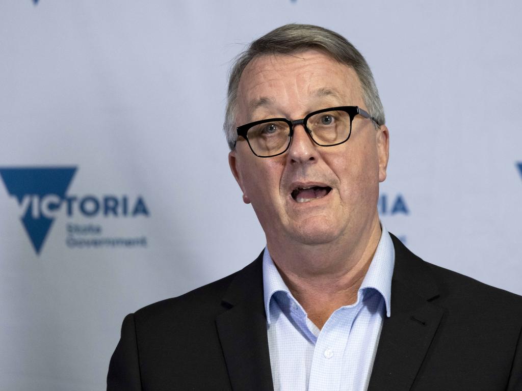 Health Minister Martin Foley says there will be no easing of Covid-19 restrictions this week. Picture: David Geraghty / NCA NewsWire