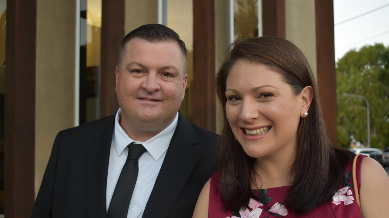 Sew-Eurodrive representatives Adam Hawes and Natalie Jonas at the 2020 Queensland Mining Awards at the MECC, Mackay, on Wednesday September 23. Picture: Zizi Averill