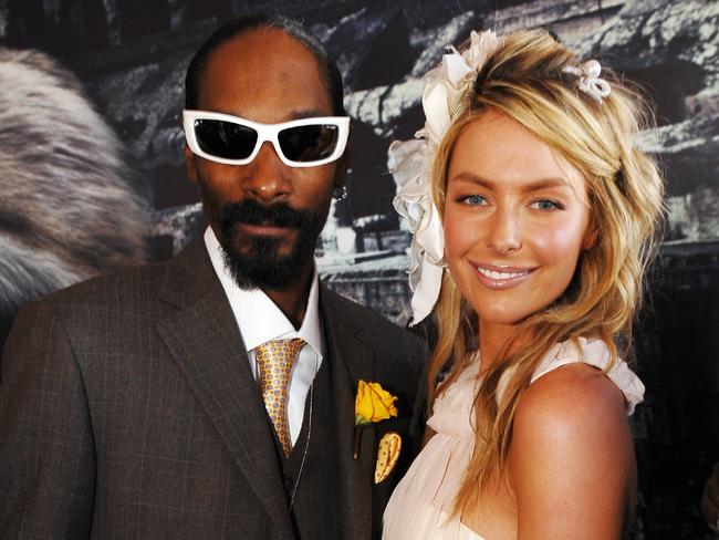Snoop Dogg and Jennifer Hawkins at the 2008 Melbourne Cup.