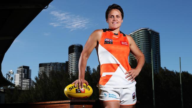 Giants AFLW player Courtney Gum, aged 36. Picture: Brett Costello