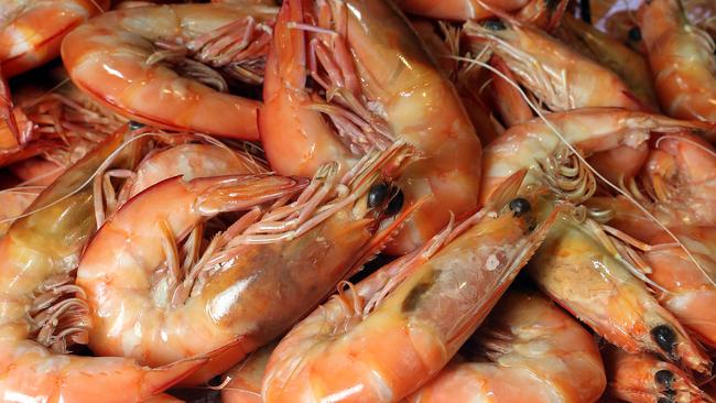 Fresh local prawns on the Christmas menu at Lot Two, Seagulls, Tweed Heads.