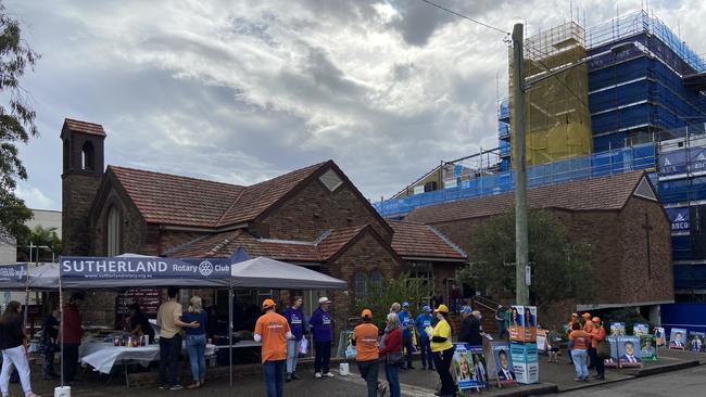 Hughes polling booths in the Sutherland were popular on election day. Picture: Ashleigh Tullis