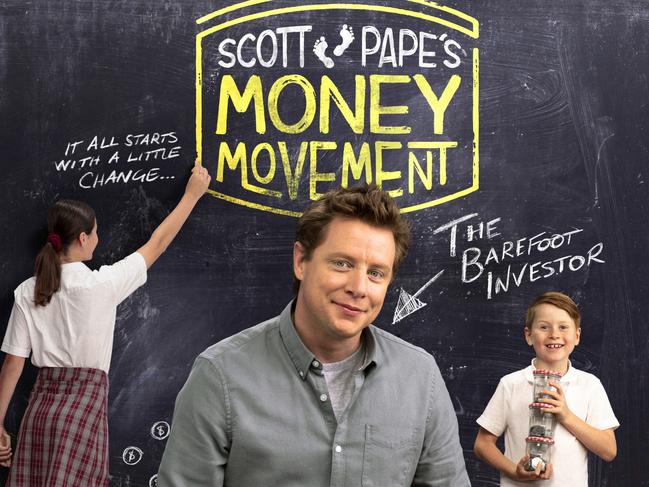 Promo images for 2021 Foxtel show Scott Pape's Money Movement.