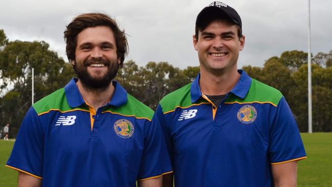 Golden Grove stars Cam Shenton (left) and Lewis Johnston (right). Picture: Golden Grove Football Club