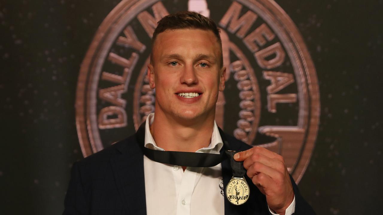 Canberra's Jack Wighton took out the 2020 Dally M Medal. Picture: Brett Costello