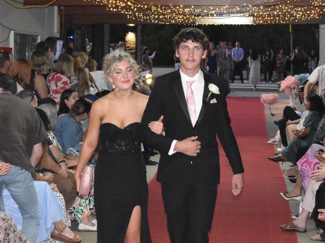 Layla Carniel and Cooper Heinemann at Assumption College Warwick formal