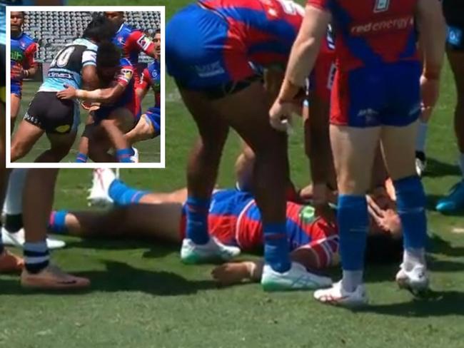 Ugly scenes to kick off the pre-season. Photo: Fox Sports