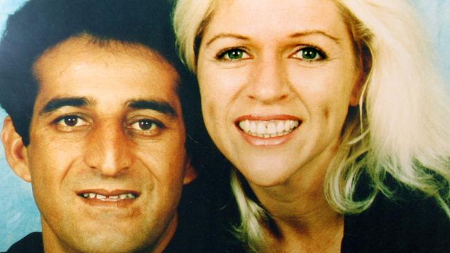 27.7.2004 Features BCM/ Sister of Murder victim, carolyn Hammond. copy pic of John and Julie Karami. Pic Bob Fenney