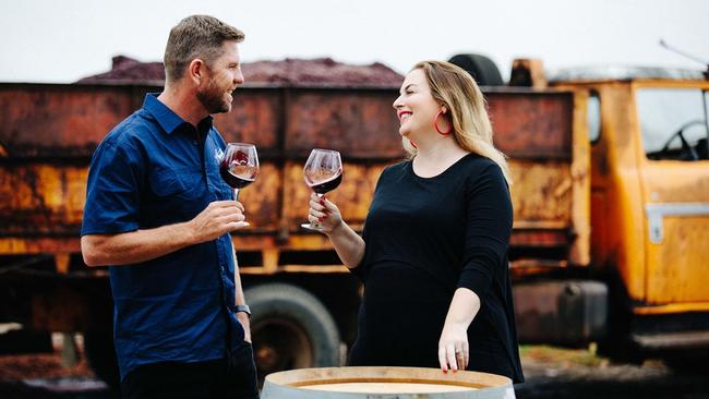 Second-generation owners Scott and Belinda Austin, of Austin’s Wines at Sutherlands Creek, sold more than 700 wine and cheese packs during Victoria’s pandemic lockdowns.