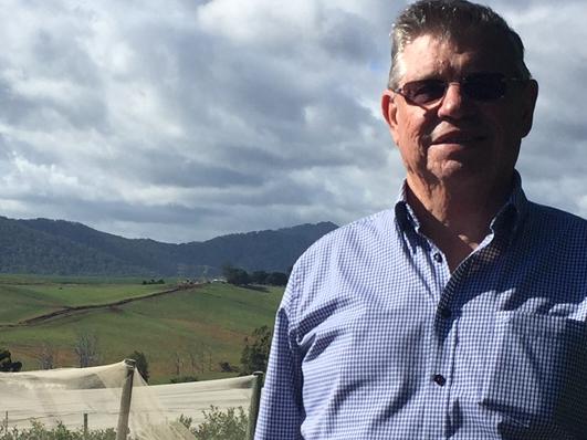 Costa Group chief executive Harry Debney at the group's blackberry and blueberry farms near Devonport in Tasmania. Supplied.