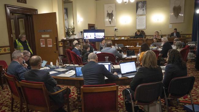 City of Hobart Council chambers. Picture: Chris Kidd.