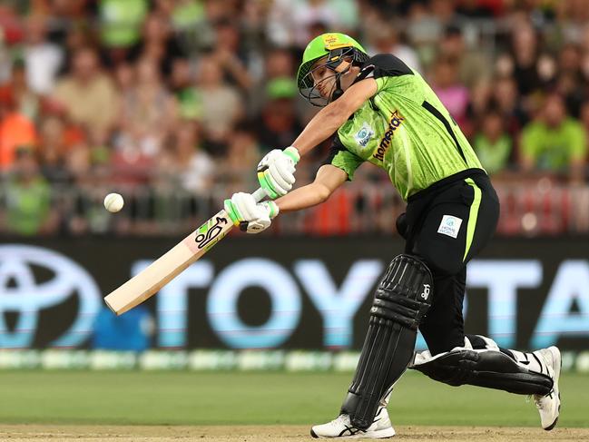 SYDNEY, AUSTRALIA - JANUARY 13: Sam Konstas of the Thunder bats during the BBL match between Sydney Thunder and Perth Scorchers at ENGIE Stadium, on January 13, 2025, in Sydney, Australia. (Photo by Jeremy Ng/Getty Images)