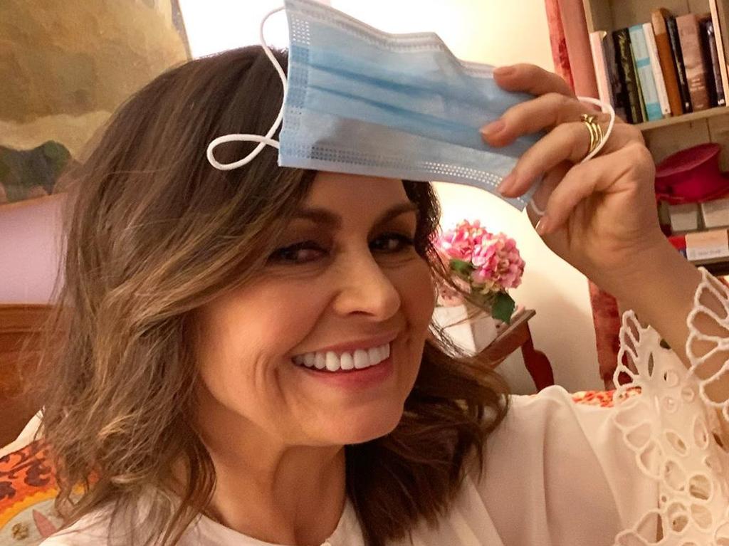 Lisa Wilkinson in her bedroom.