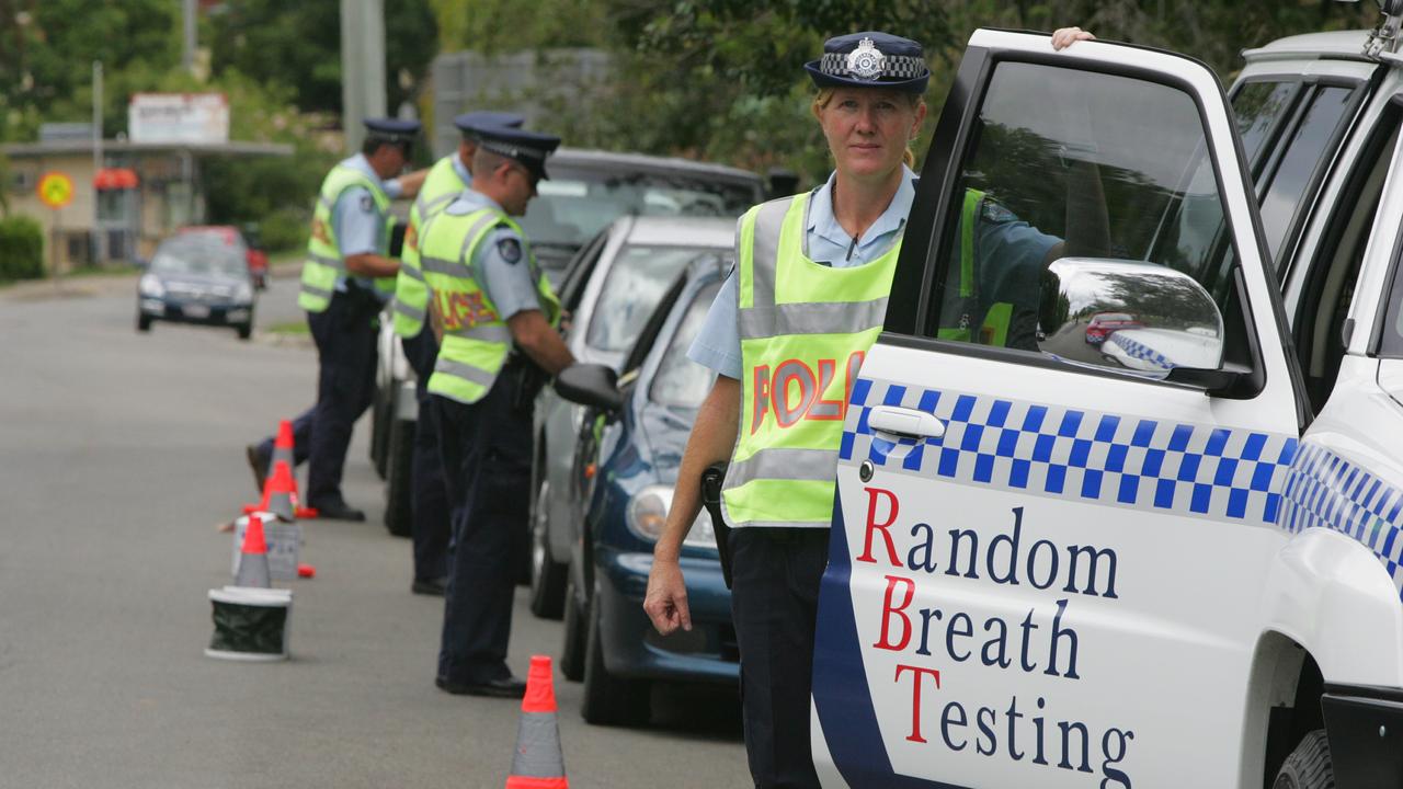 Traffic police conduct random breath testing (RBT's) at Nambour. Photo: Brett Wortman / Sunshine Coast Daily