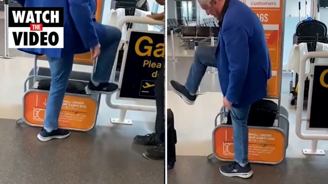 Passenger’s hilarious baggage act goes viral
