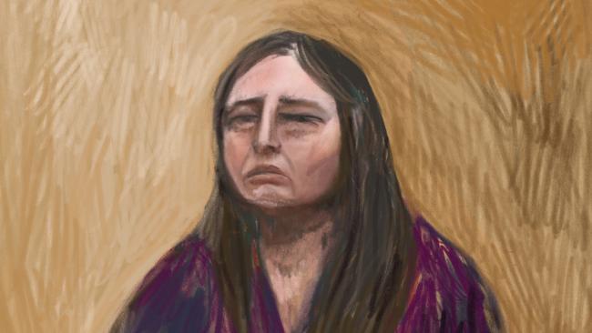 A court sketch of Erin Patterson in the Supreme Court. Picture: Anita Lester/NewsWire