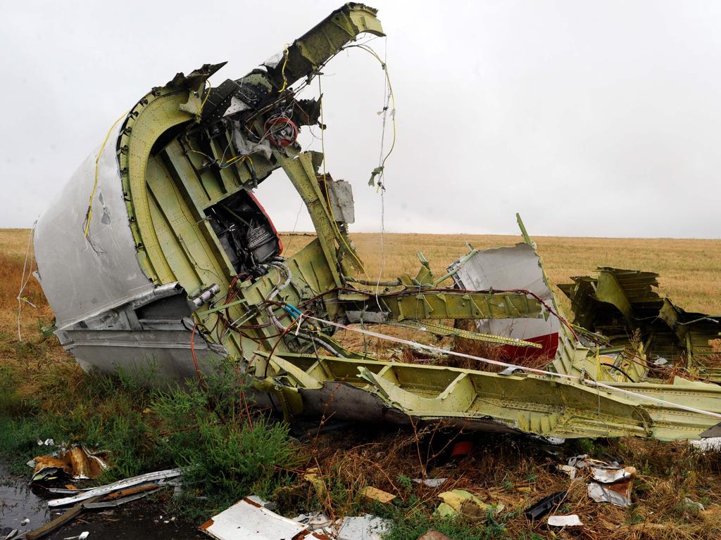 The suspects have been named in the downing of Malaysia Airlines flight MH17 in July 2014 when 298 people were killed. Picture: AFP Photo / Alexander Khudoteply