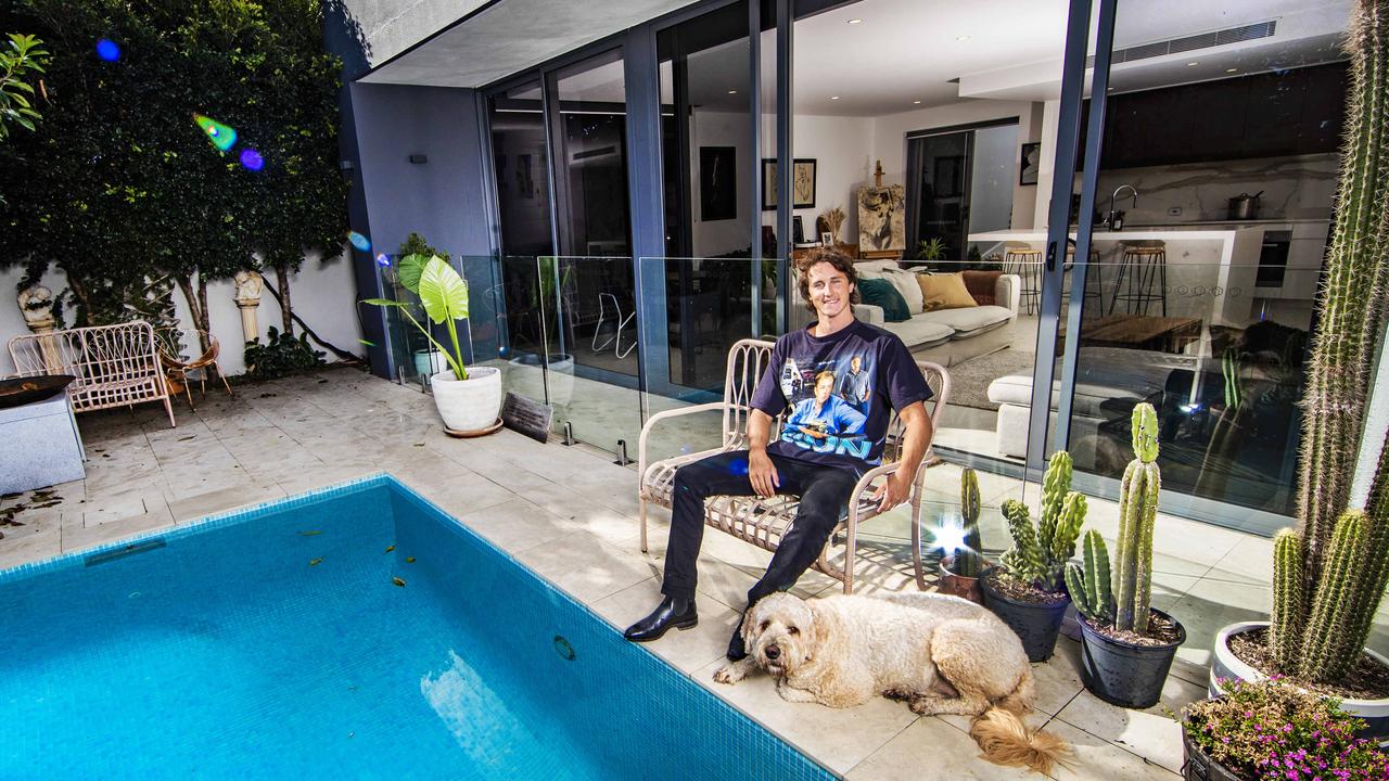 Swimmer Cameron McEvoy is listing his Isle of Capri home for sale and will accept Bitcoin as payment. Picture: Nigel Hallett