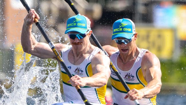 Tokyo Olympic gold medallists Gold medallists Jean van der Westhuyzen and Tom Green.