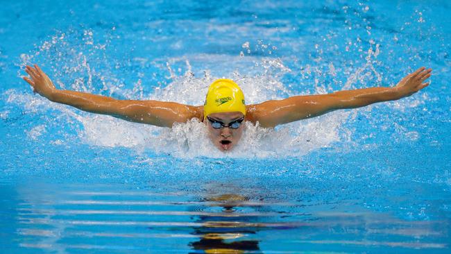 Madeline Groves of Australia competes in the Women's 200m Butterfly Final at Rio. Picture: Jamie Squire/Getty Images