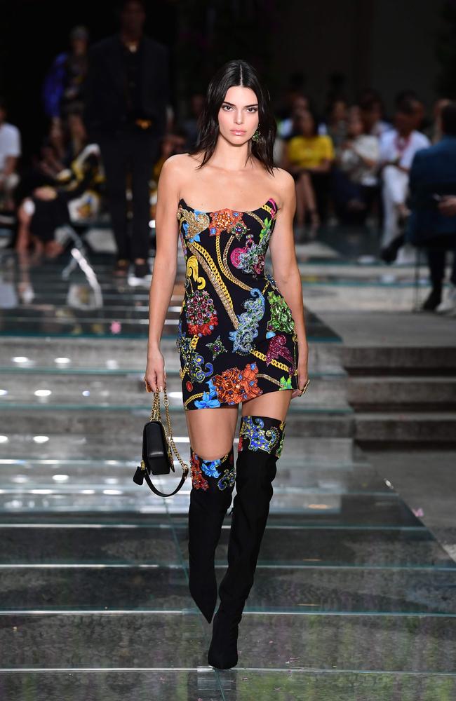 Kendall Jenner at Milan fashion week in June. Picture: AFP PHOTO / MIGUEL MEDINA