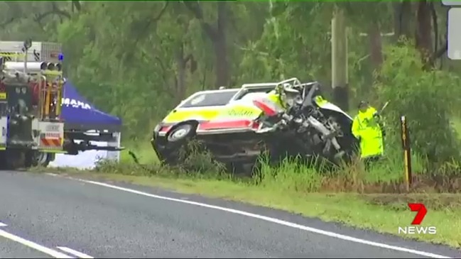 Paramedic killed in tragic ambulance crash (7 News Brisbane)