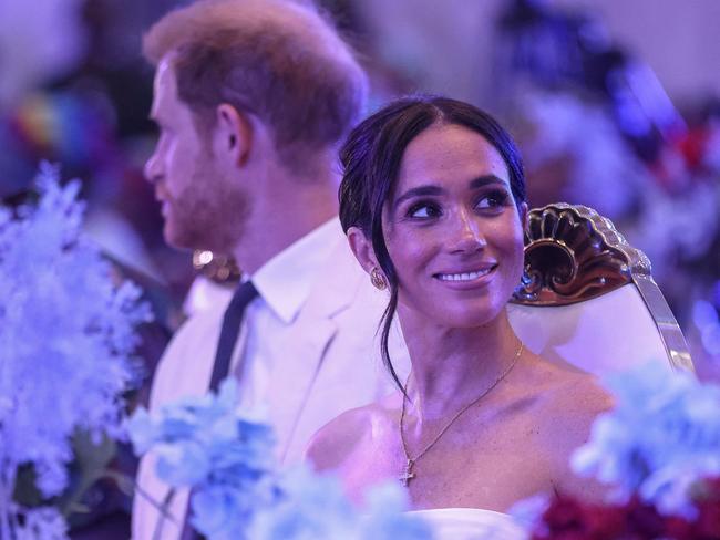 Britain's Prince Harry (L), Duke of Sussex, and Britain's Meghan (R), Duchess of Sussex, in Nigeria last month. Picture: Kola Sulaimon/AFP