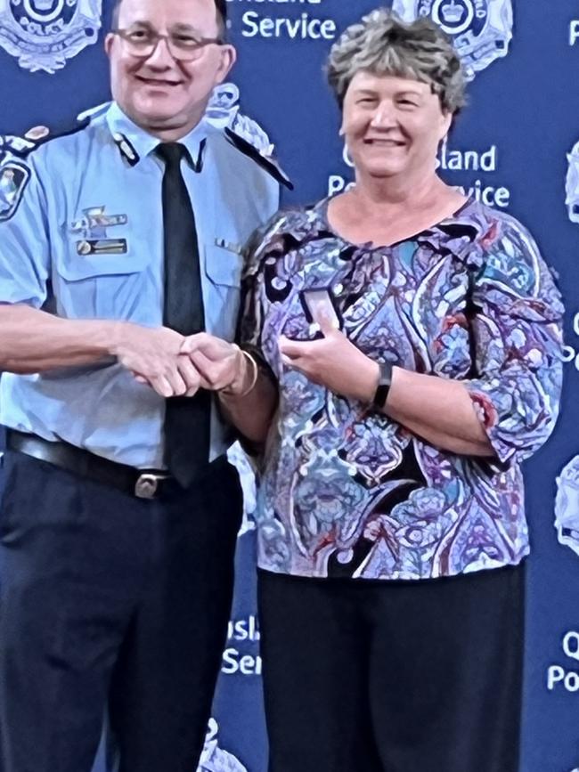 Assistant Commissioner Brian Connors with administration officer Helen Klibbe.