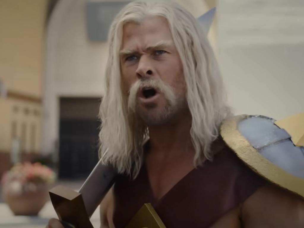 The Aussie portrays ‘Barbarian King’ in the promo.