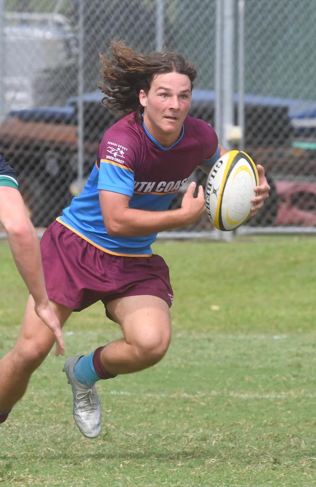 QLD Rugby Union State Championships (17-18 years boys) at the Townsville Sports Precinct. Friday May 23. South Coast against Metro North. Picture: Evan Morgan