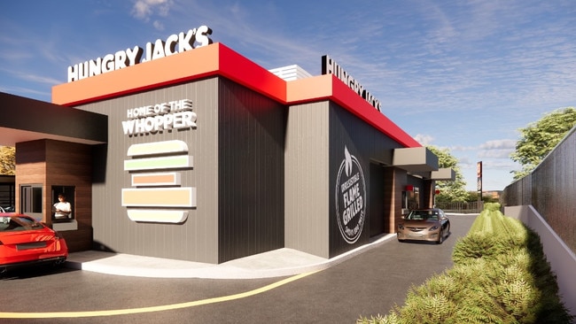 The fast food restaurant is set to serve between 20 to 30 vehicles per hour via its drive-thru. Picture: Form4 Architects