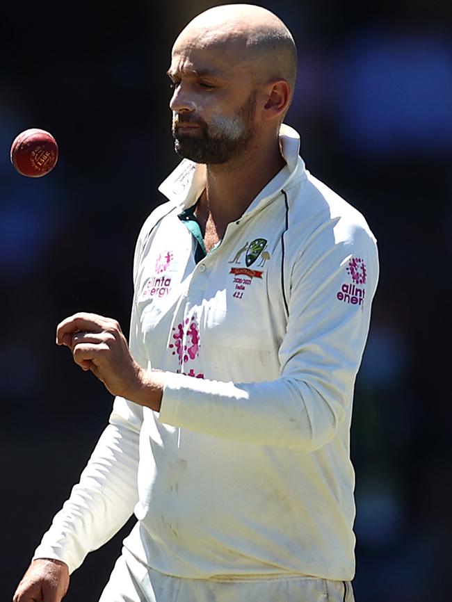 Nathan Lyon couldn’t impose himself late in the match.