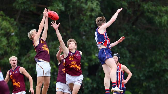 Action from the Colts game between Wilston Grange and Palm Beach Currumbin. Picture: Tertius Pickard