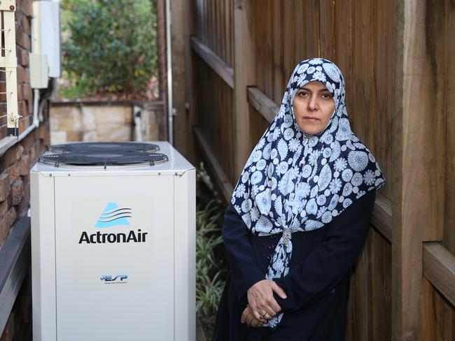 Dr Fatemeh Nazaran says she has every right to use her air conditioner at home. Picture: Tim Hunter