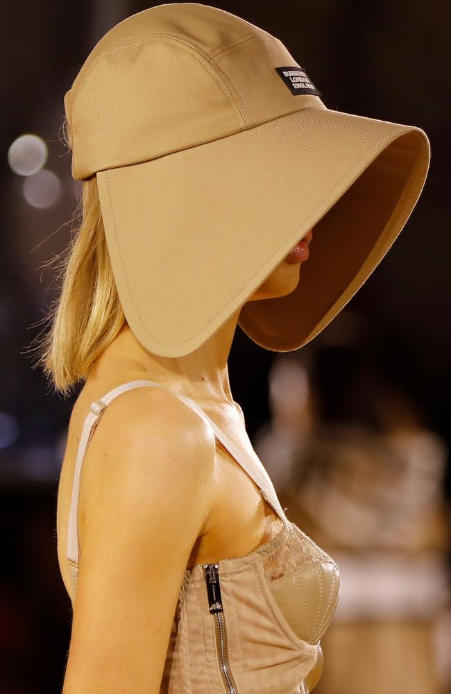 Burberry … or The Handmaid’s Tale? Picture: AFP