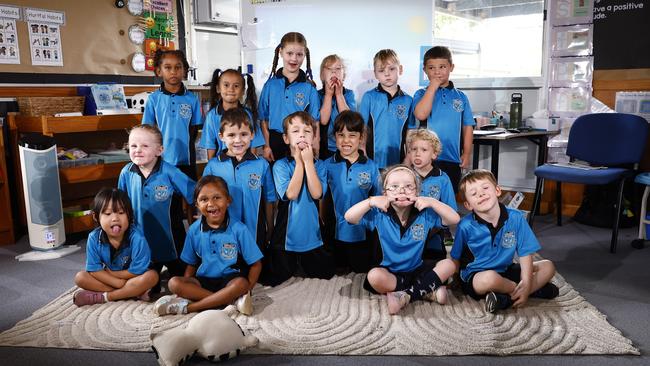 My First Year 2024: Hambledon State School prep B: back row: Tahliqua, Khye, Matilda-Lee, Zoey, Odin, Jake; middle: Skyler, Brody, Abel, Sarah, Caelen; front: Pearl, Kyaliyah, Caleb, Emerson, Chancey. Picture: Brendan Radke