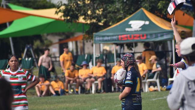 Queensland Country Rugby Championships, under-16 girls, CQ Bushrangers versus Barbarians, at Victoria Park, Rockhampton, on June 29, 2024.