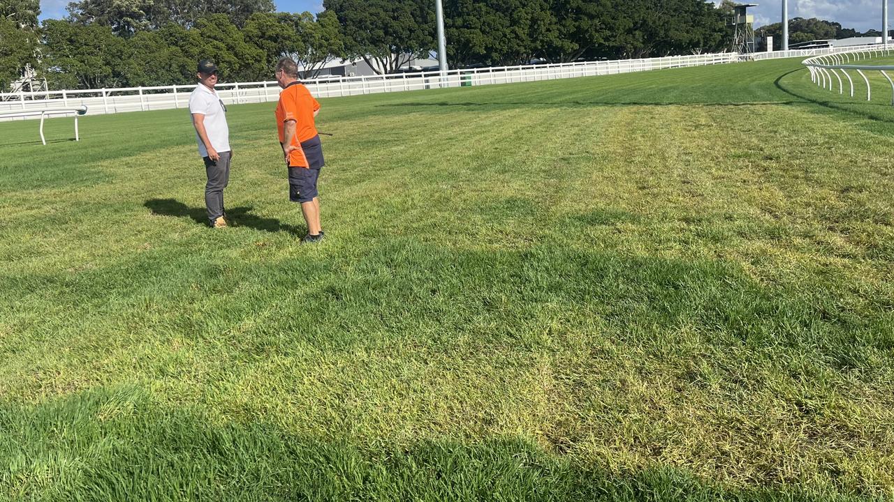 The Gold Coast track has suffered a major setback at the 500m mark prior to the Magic Millions. Picture: Supplied