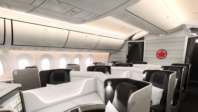 Air Canada’s premium business class.