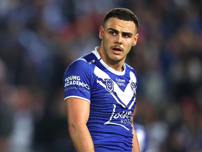 Jacob Kiraz has been cleared to face Manly in a big boost for the Bulldogs. Picture: Jeremy Ng/Getty Images