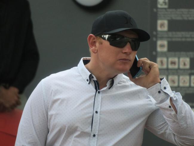 Michael James Wells, 34, of Lake Munmorah, arriving at a previous appearance at Wyong Local Court.