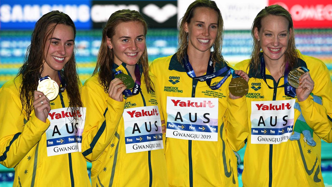 World Swimming championships: Australians win gold, break records ...