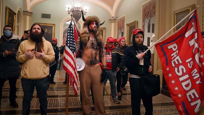 Supporters of US President Donald Trump, enter the US Capitol on January 6. Picture: AFP