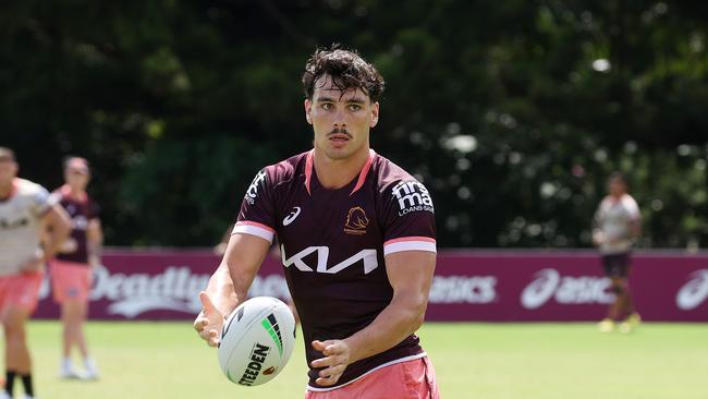 Herbie Farnworth, Brisbane Broncos training, Red Hill. Picture: Liam Kidston