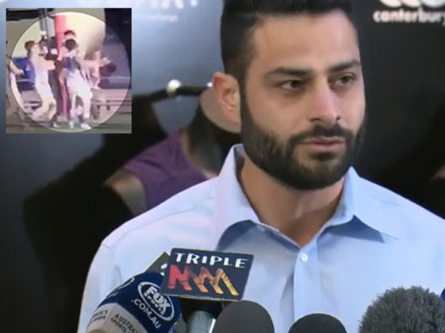 Ali Fahour during his press conference.