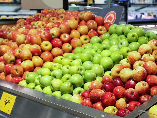 SYDNEY, AUSTRALIA - Newswire Photos JANUARY 17, 2022: A view of a produce section in a coles supermarket while they fix some general prices on specific food items to help out families with their weekly grocery budgets to provide some relief with the rising cost of living. Picture: NCA NewsWire